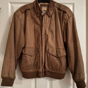 Vintage Hunters Run leather coat